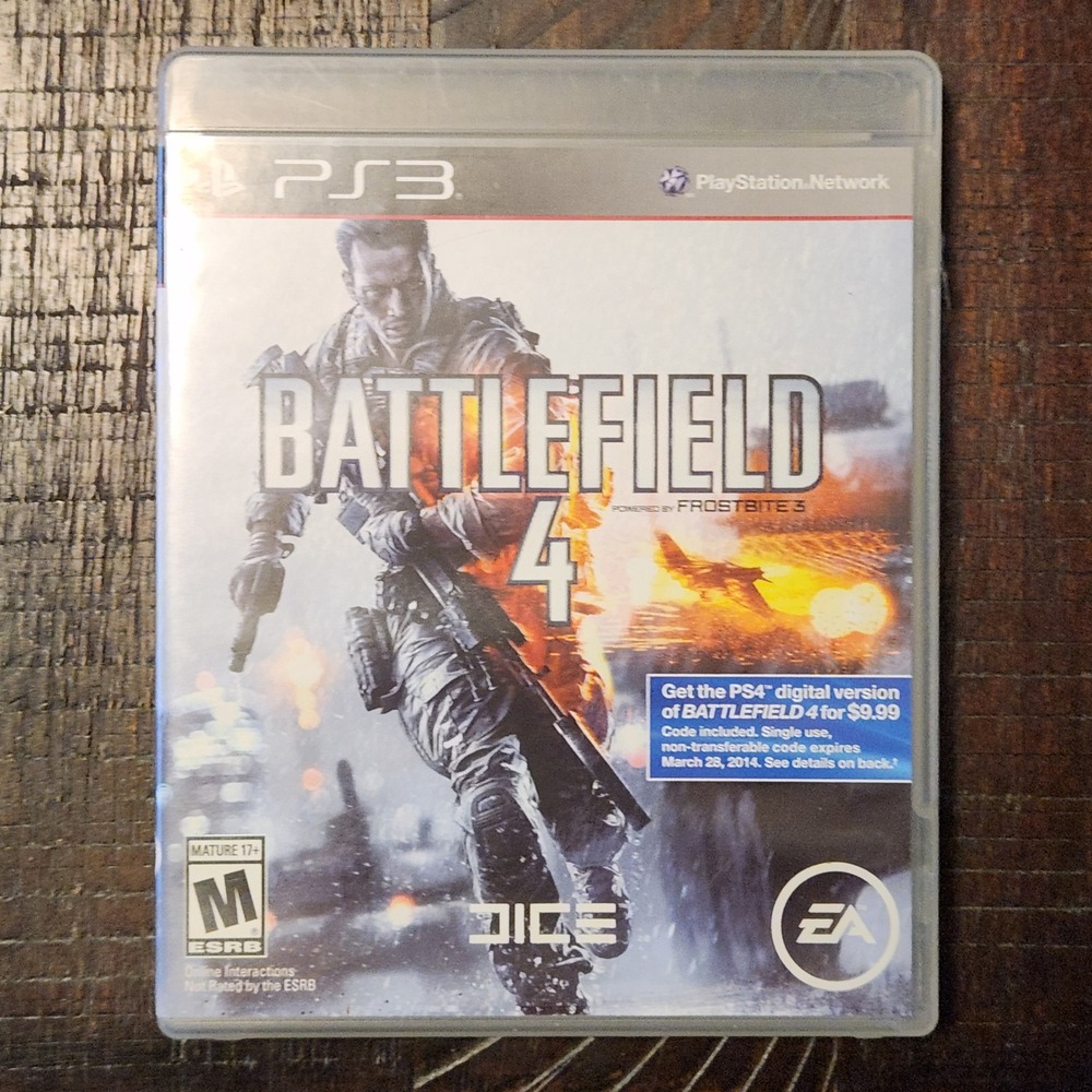 Battlefield‎ 4 PS3 Game Playstation 3 Complete Action Shooter Video Game